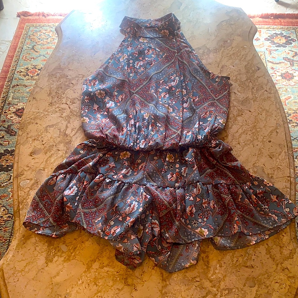 Halter neck flower romper size medium